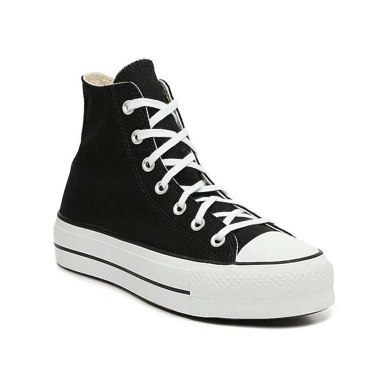 Converse Chuck Taylor All Star HighTop Platform Sneaker | Women's | Black | Size 7.5 | Sneakers | DSW