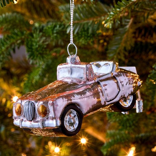 Just Married Glass Ornament | West Elm (US)