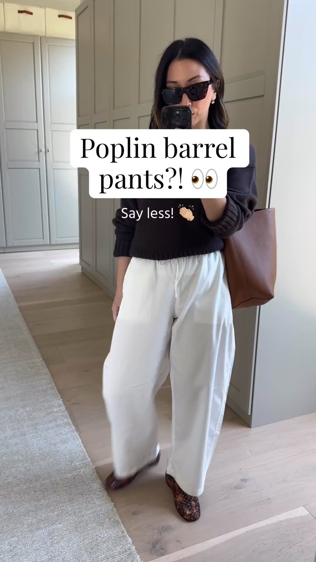 Mama on a budget. Every piece under $200

Everlane tee medium
Gap crop cotton sweater petite small
Gap poplin barrel pants petite xs
Steve Madden jellies 5
Quince bucket bag
Celine sunglasses 
Electric Picks earrings
Dorsey James necklace 15"

Petite style, spring outfits 2026, jelly flats

#LTKmomlife #LTKootd #LTKPetite