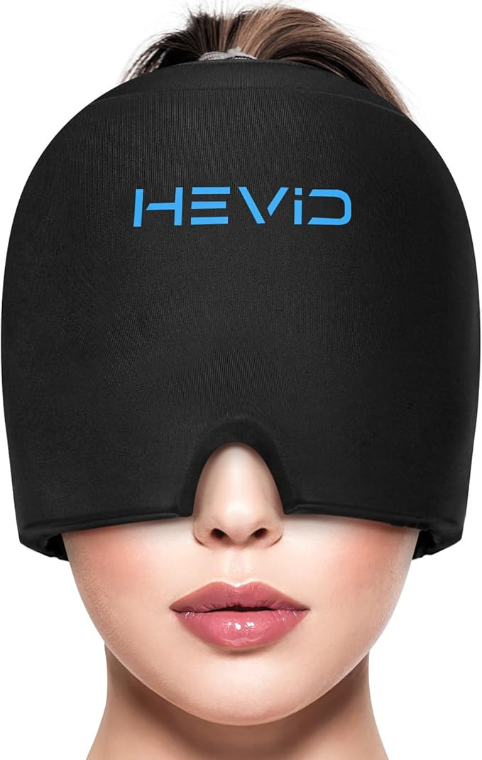 Migraine Headache Relief Cap,Odorless Migraine Ice Head Wrap with 20% More Gel,Hot & Cold Therapy... | Amazon (US)