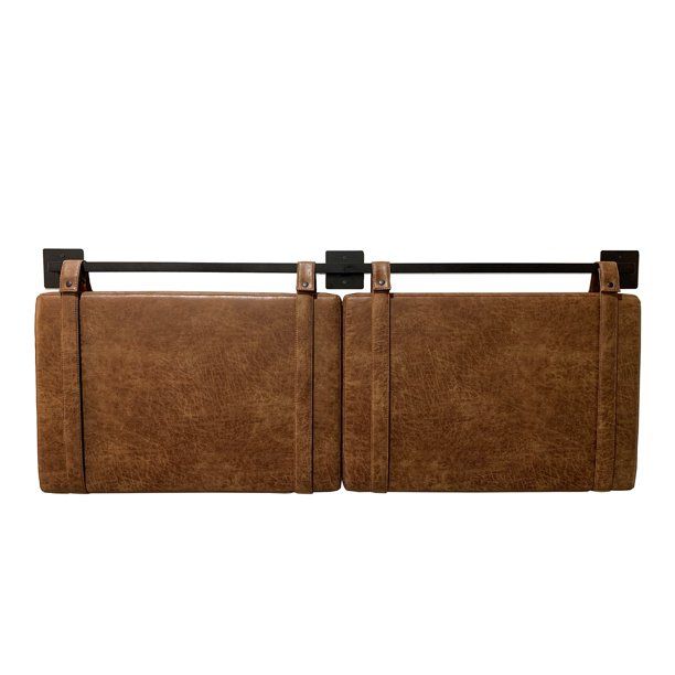 Harlow, designed as a leather headboard, can also hang behind a bench or a set of stools in your ... | Walmart (US)