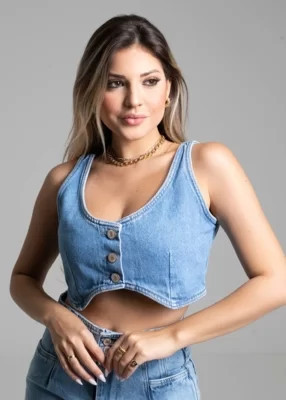 Top Jeans Sawary - 272399 - Azul - Sawary | Dafiti (BR)