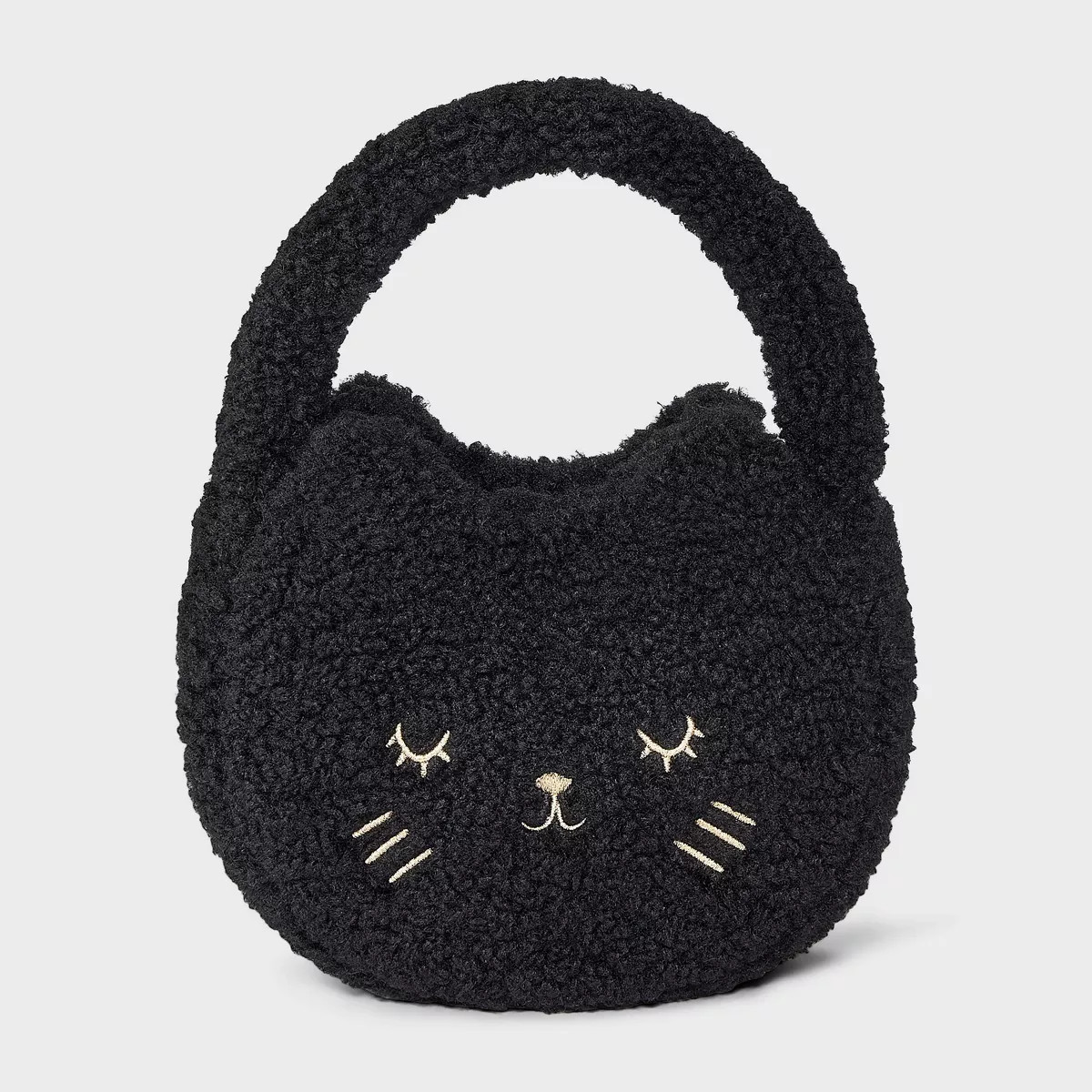 Toddler Girls' Fuzzy Cat Purse - Cat & Jack™ Black | Target