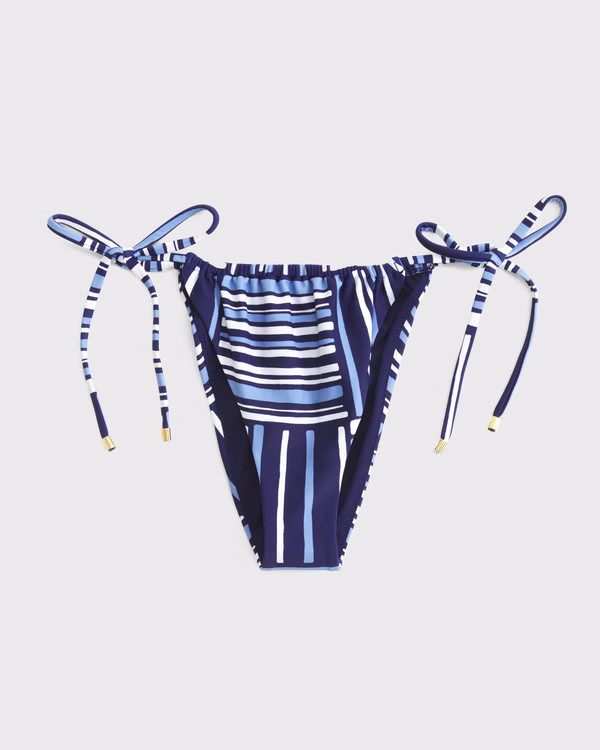 Women's Low Rise Ruched Tie-Side Cheeky Bottom | Women's Swimwear | Abercrombie.com | Abercrombie & Fitch (US)