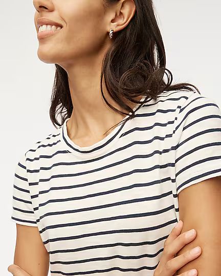 Striped girlfriend crewneck tee | J.Crew Factory