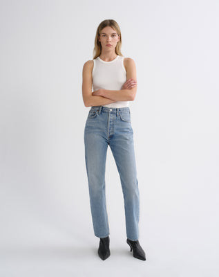 90's Pinch Waist High Rise Straight in Stage | AGOLDE