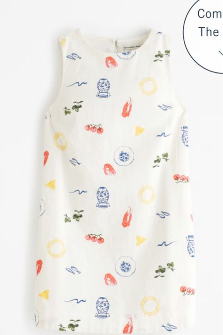 Obsessed with this little linen dress from Abercrombie!