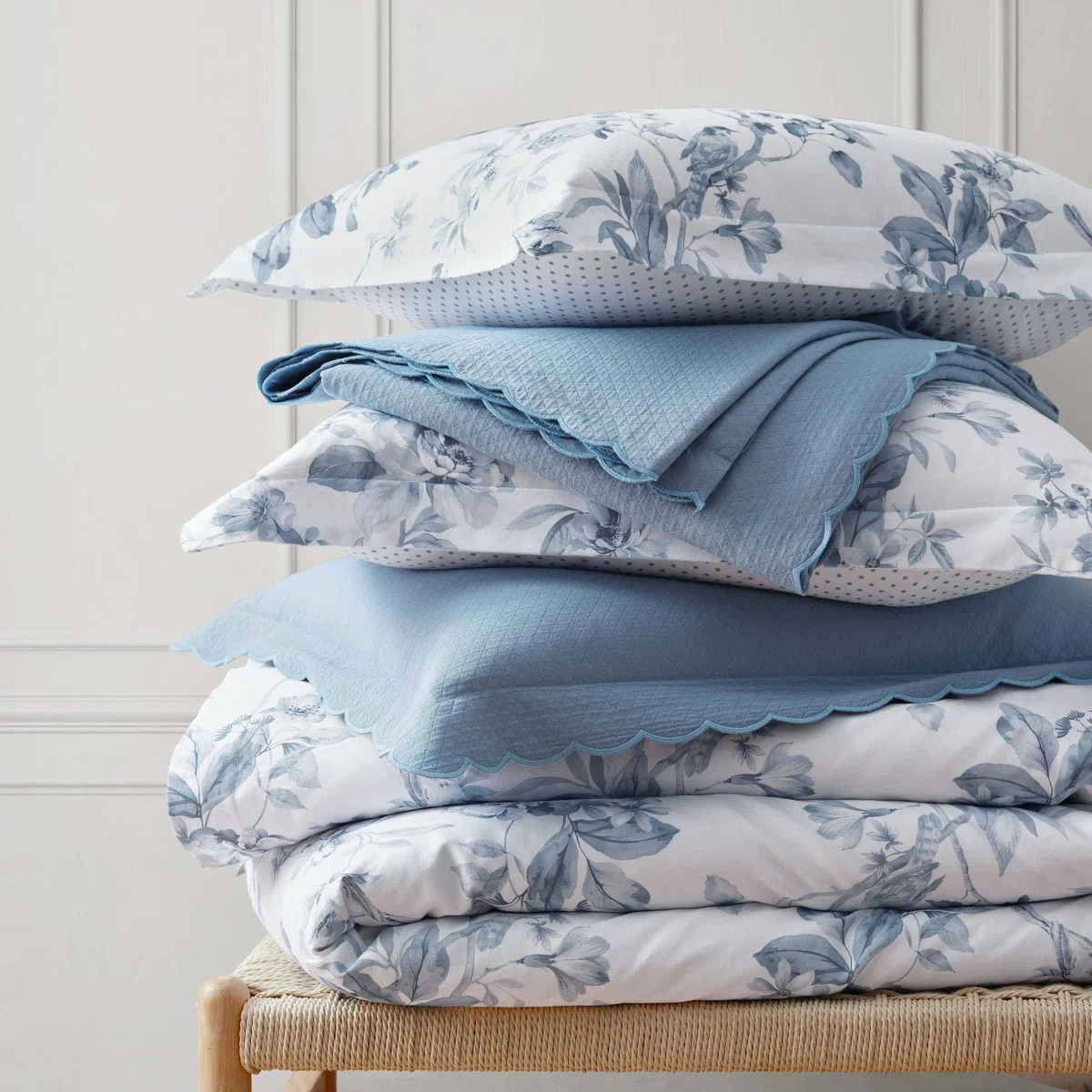 Martha Stewart Songbird Cotton Reversible Duvet Cover Set | Wayfair North America