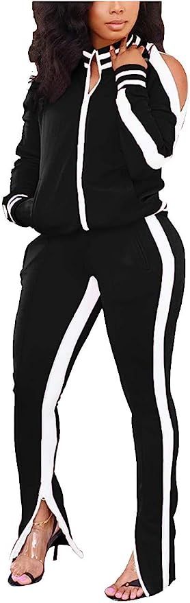 TOPONSKY Women Casual 2 Piece Outfit Long Pant Set Sweatsuits Tracksuits | Amazon (US)