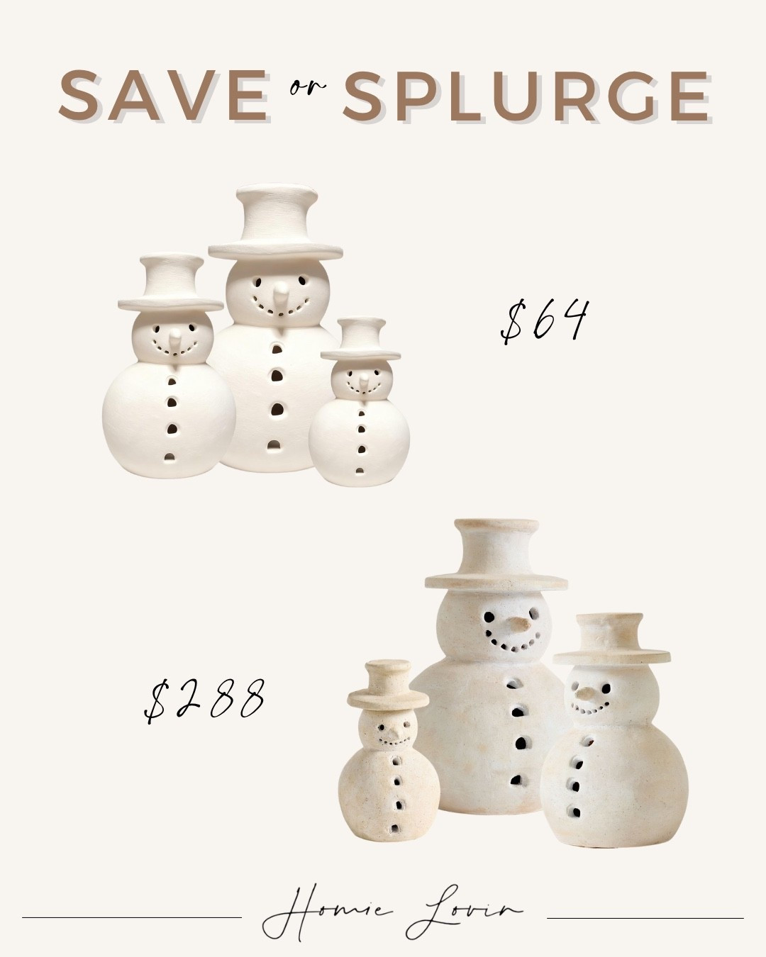 Save or Splurge Snowman Decor!

home decor, interior design, Christmas decor #Amazon #PotteryBarn 

#LTKHoliday #LTKSaleAlert #LTKHome