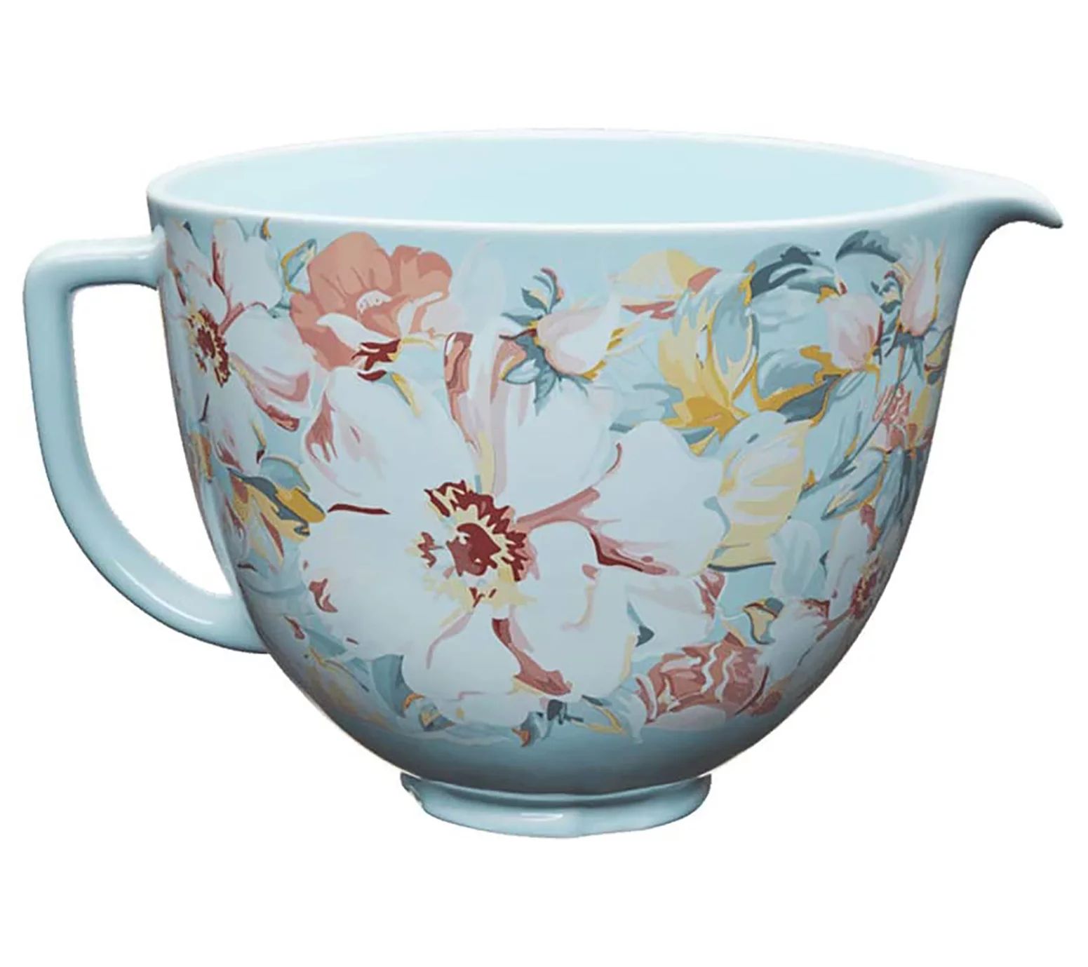KitchenAid 5-quart White Gardenia Ceramic Bowl | QVC