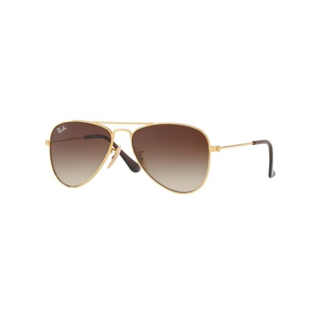 Ray-Ban Junior 0RJ9506S Pilot Sunglasses for Youth - Size 50 (Brown Gradient) | Walmart (US)