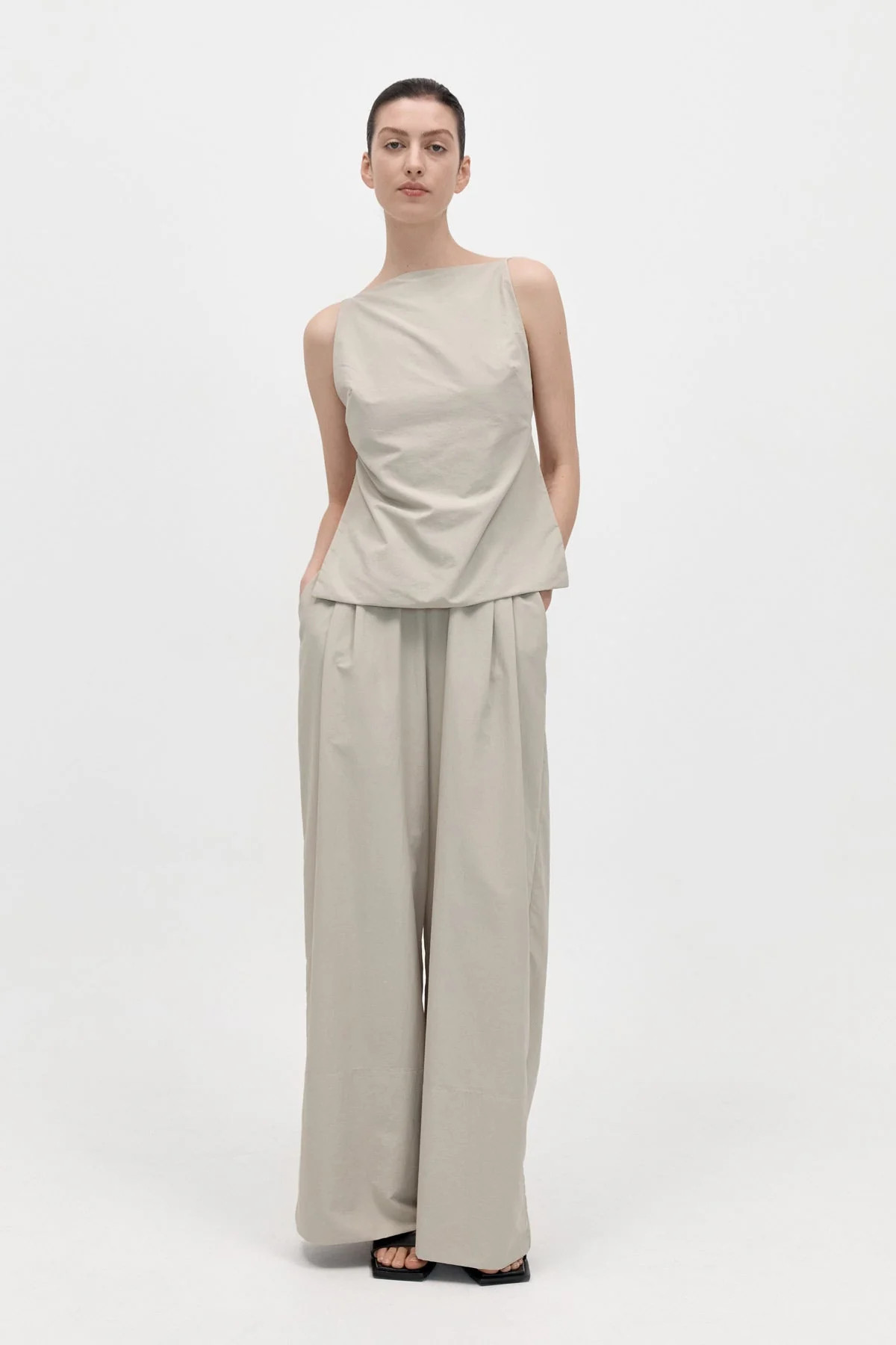Square Neck Top - Birch | St. Agni