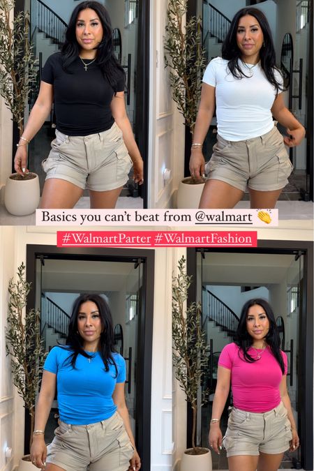
$10 basics that are great quality >> size XS !! Immediately grabbed these tops in every color! The fit is so good🫰🏻Thank you Walmart for sponsoring this video. #WalmartPartner #WalmartFashion

Comment “Walmart basics” below to receive a DM with the link to shop this post on my LTK. Link also saved in my highlights under “June links” 🎀✨

#simplefashion #spring #springfashion #springoutfit #springessentials #walmart #walmartfinds #walmartstyle #ootd #grwm #basics #Itkunder50 #Itkunder100 
#Itkfashion #wardrobeessentials #wardrobebasics
#affordablefashion #petitefashion #blackoutfit #miniskirt #denim #denimskirt #skort 

Walmart Outfit Inspo, Walmart Spring Fashion, Spring Outfit Inspo, Matching Sets, Minimal Fashion, Neutral Fashion, Summer Fashion, Matching Set, Affordable Style, Affordable Fashion, Wardrobe Basics, Wardrobe essentials, white outfits, work outfits #ltksalealert #ltkseasonal #ltkfindsunder50

#LTKSaleAlert #LTKShoeCrush #LTKFitness