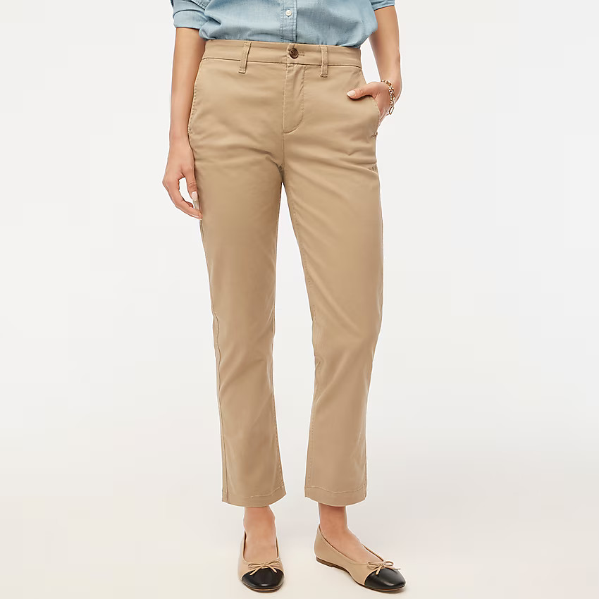 High-rise girlfriend chino pant | J.Crew Factory