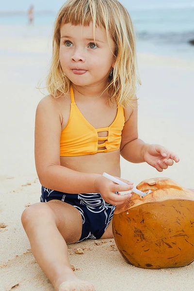 Yellow Halter Bikini for Toddler Girls and Girls | Cupshe