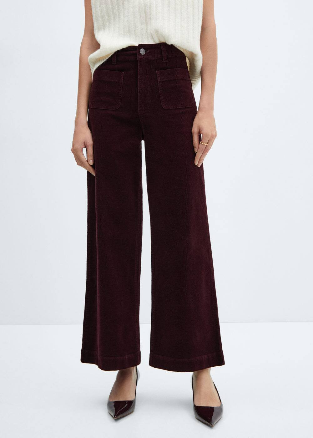 Corduroy culotte trousers | MANGO (US)