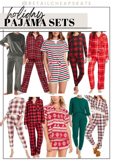 Holiday pajama sets 

#LTKHoliday #LTKfindsunder50 #LTKfindsunder100