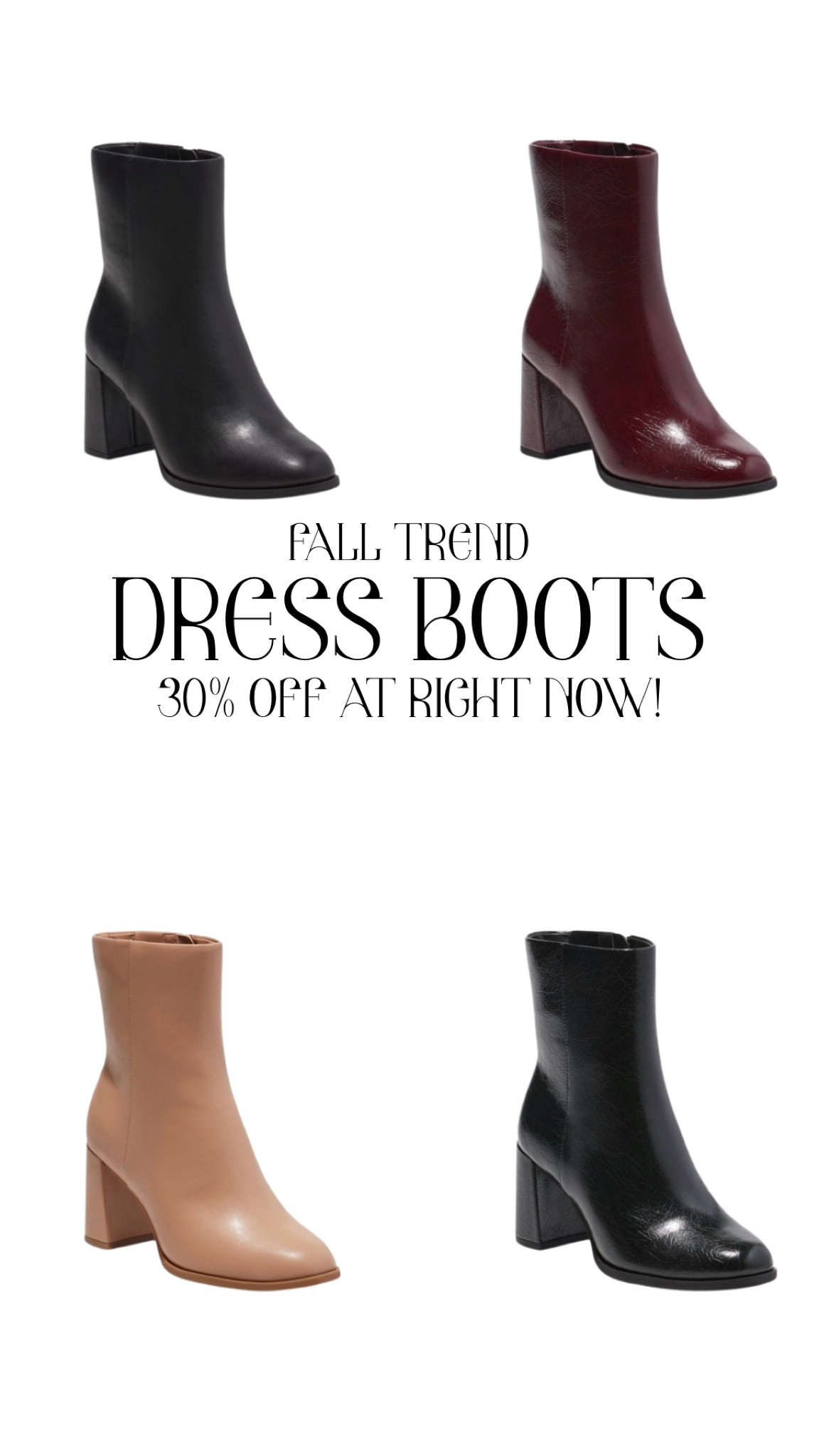 FALL TREND; DRESS BOOTS. 🍁 #Target #TargetStyle #TargetSals #TargetBoots #TargetShoes #FallTrend #FallFashion #FallStyle #FallFit #LaborDaySale 

#LTKSeasonal #LTKshoecrush #LTKstyletip