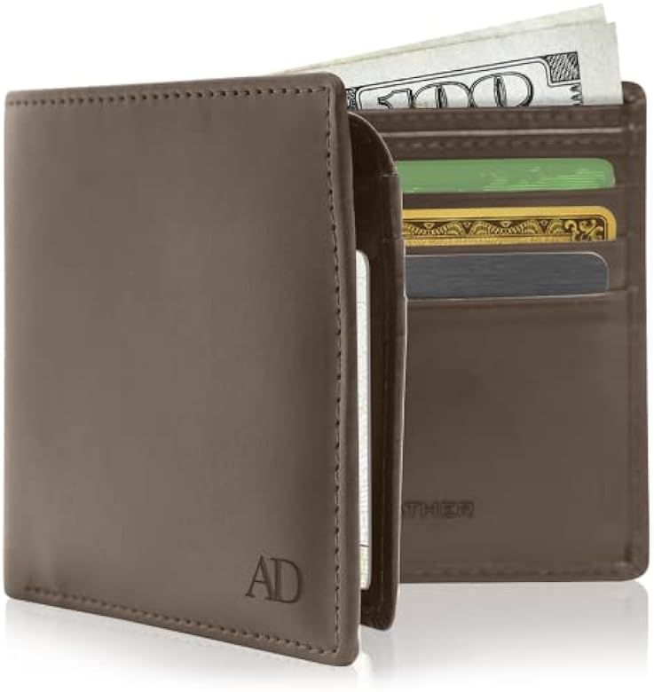 Vegan Leather Bifold Wallets For Men - Cruelty Free Non Leather Mens Wallet With ID Window RFID Gift | Amazon (US)