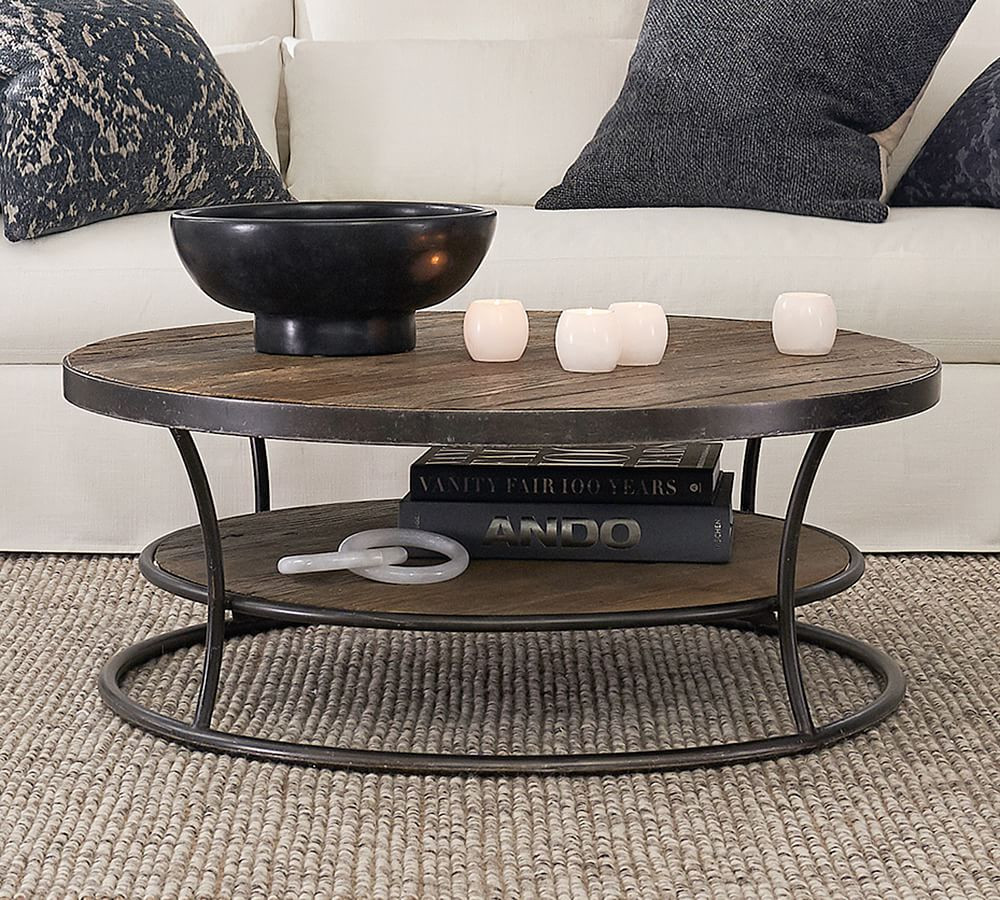 Bartlett Round Reclaimed Wood Coffee Table (42.5") | Pottery Barn (US)