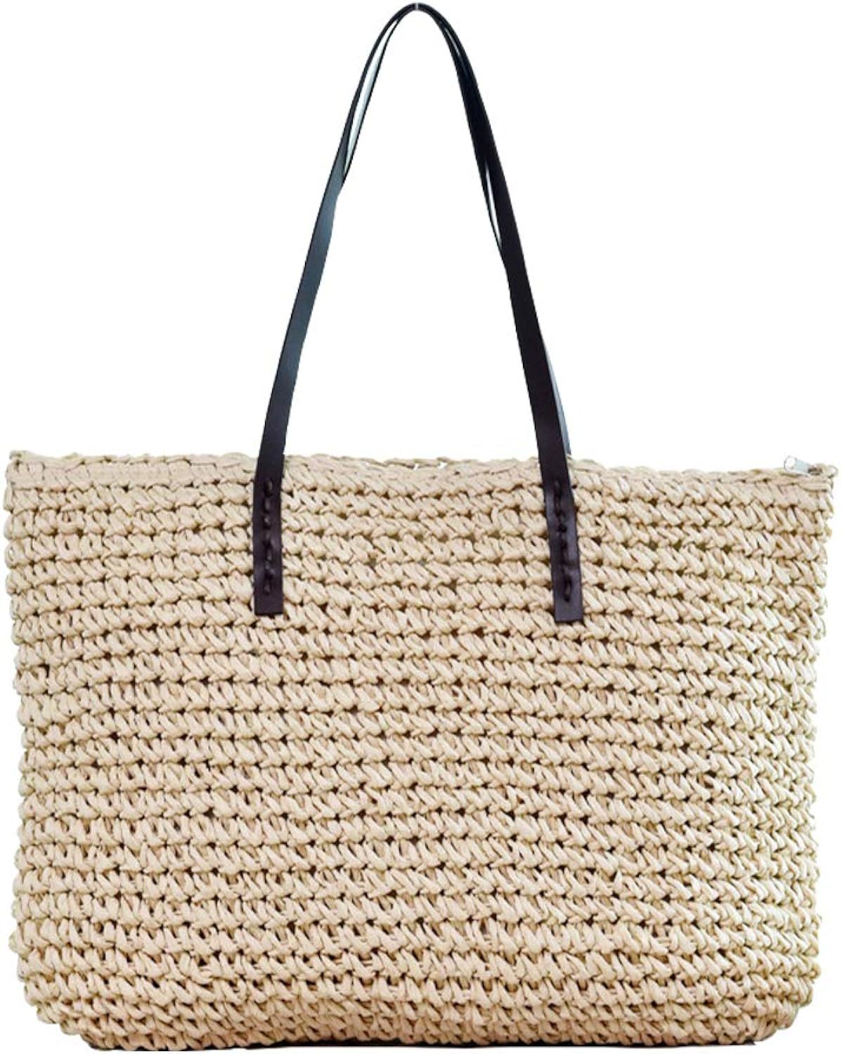 Vodiu Women's Classic Straw Handbag Summer Beach Shoulder Bag Bohemia New | Amazon (US)