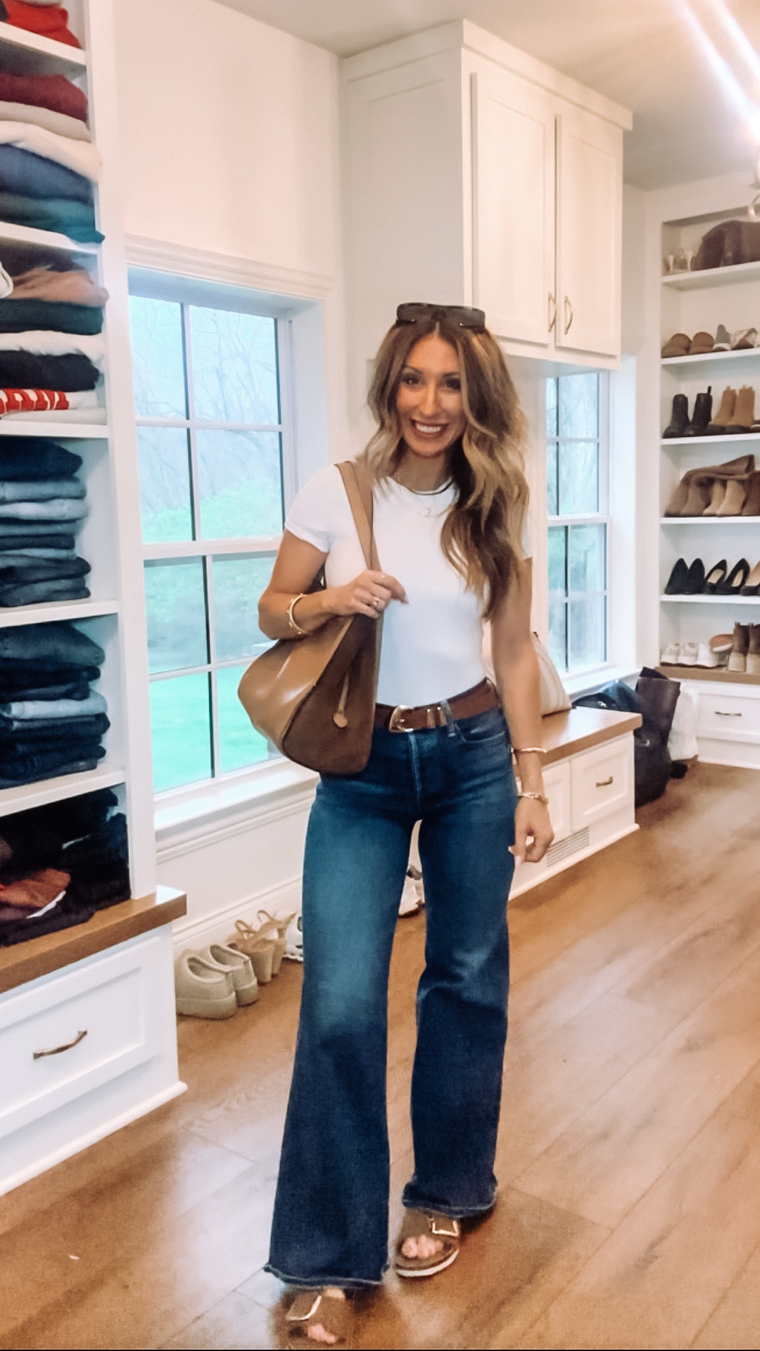 Basic not boring formula that works every time! 

Jeans + crisp white tee + jewelry + bag + sunglasses = outfit success 

Outfit formula | mother denim | white tee | basic not boring 

#LTKOver40 #LTKootd #LTKgrwm