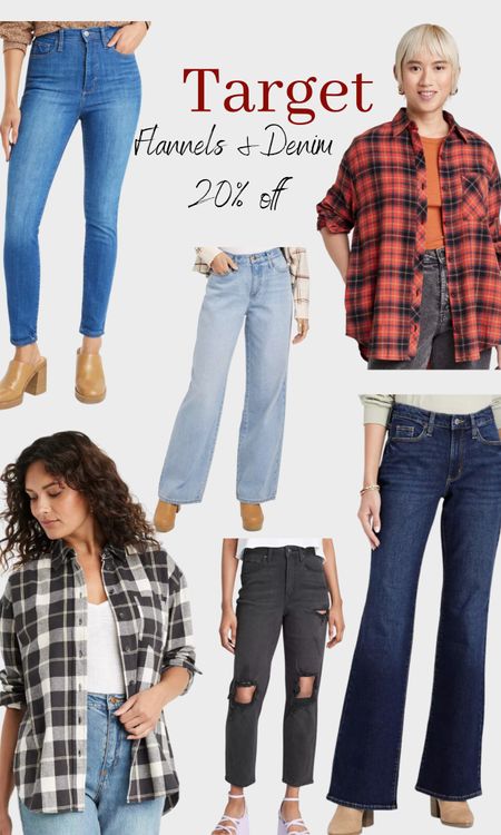 20% off Denim & Flannels at Target! 

Perfect to stock up for Fall! 

#LTKSeasonal #LTKsalealert #LTKfamily