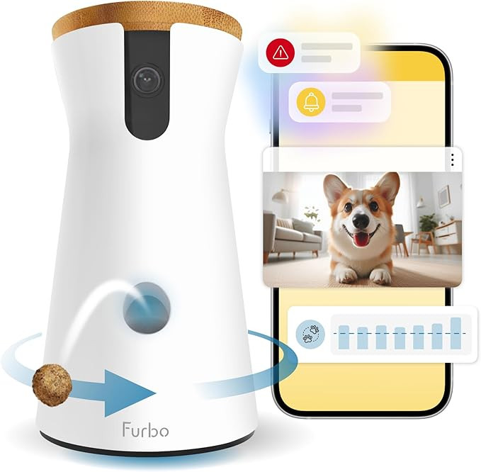 Furbo 360° Dog Camera - Unlock with Paid Plan: Home Security & Dog Safety Alerts, Rotating Pet T... | Amazon (US)