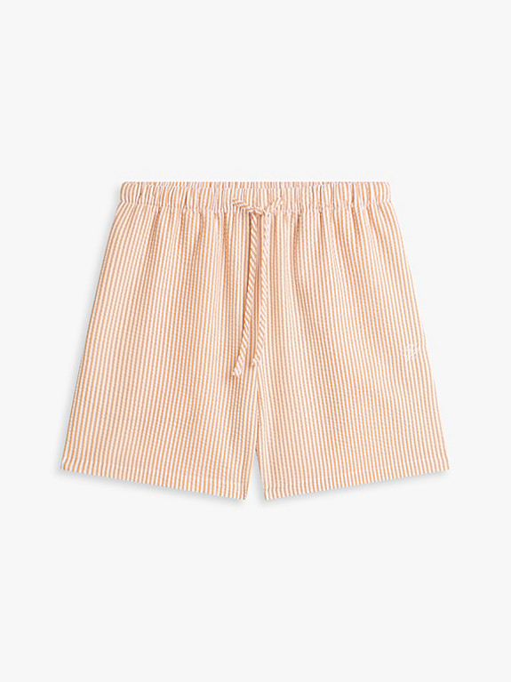 Seersucker Cover-Up Shorts | White | Tommy Hilfiger | Tommy Hilfiger UK