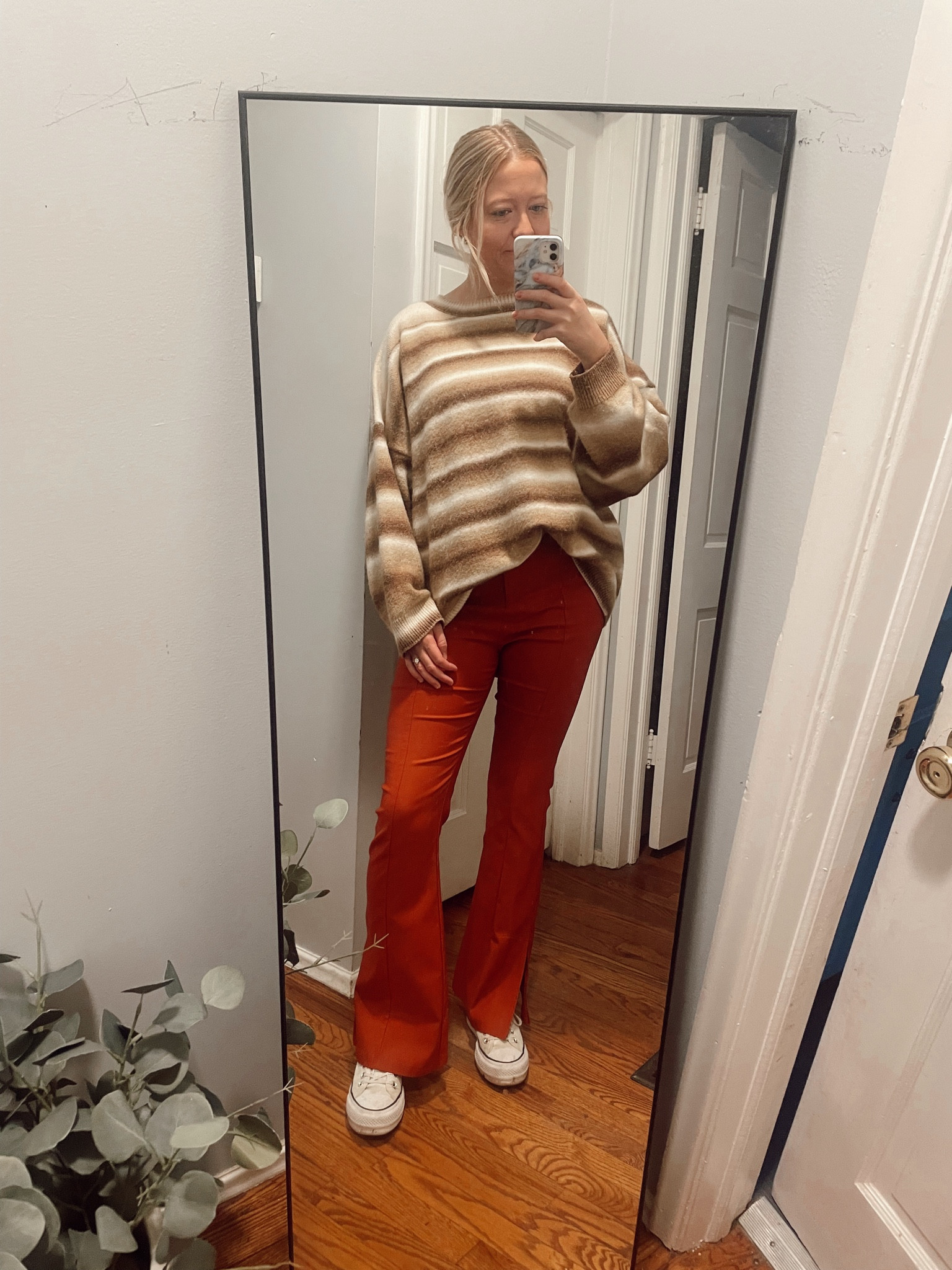 Comfy cozy OOTD! Sweater and pants are from Maren Made Boutique, but linking similar options! 

Teacher ootd , oversized sweater , comfortable work pants, work outfit 

#LTKSeasonal #LTKWorkwear #LTKHoliday