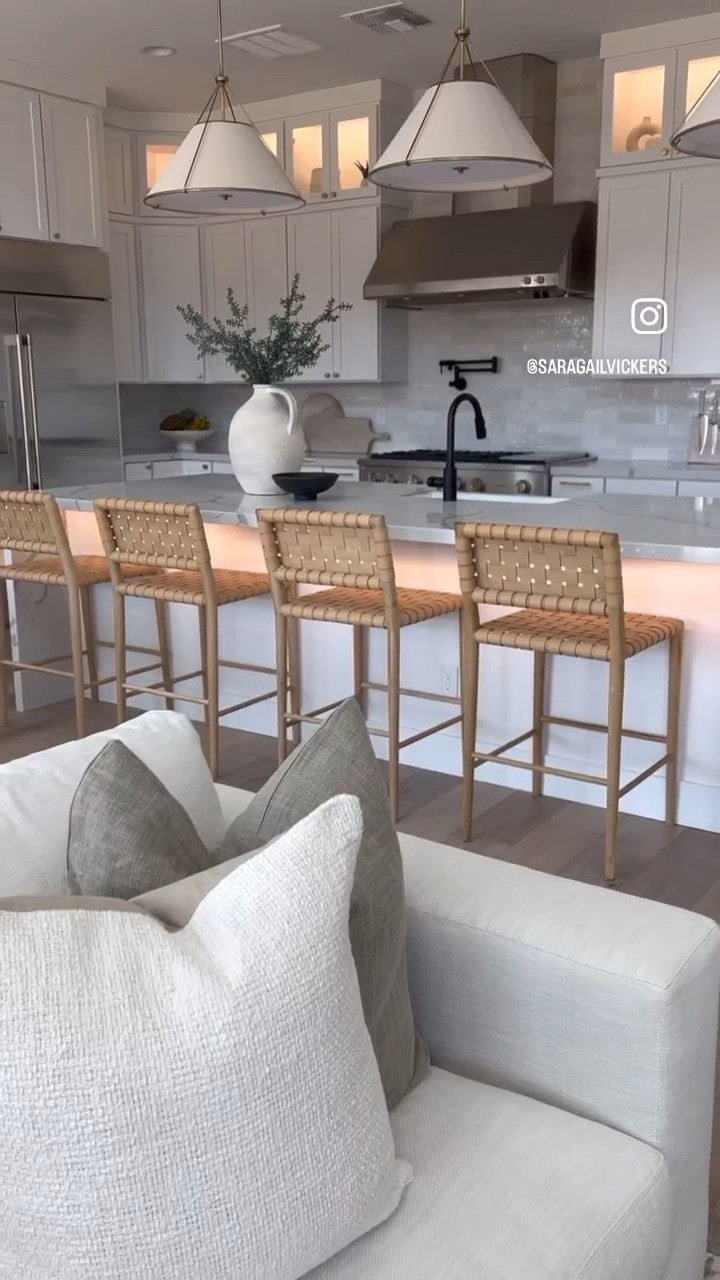 Kitchen. Barstools. Pendants. Kitchen runner 

#LTKunder100 #LTKunder50 #LTKhome