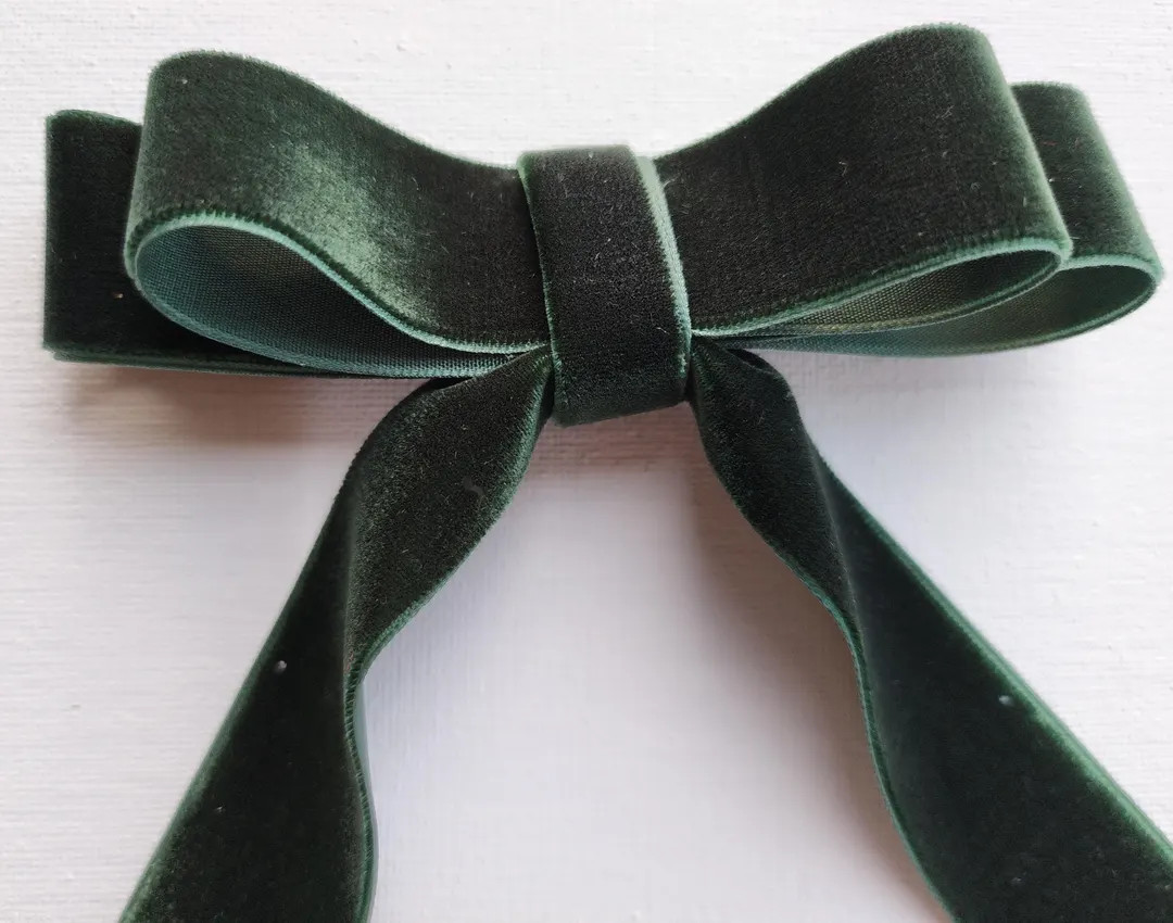 Velvet Luxe Bow With Tails FALL COLORS - Etsy | Etsy (US)