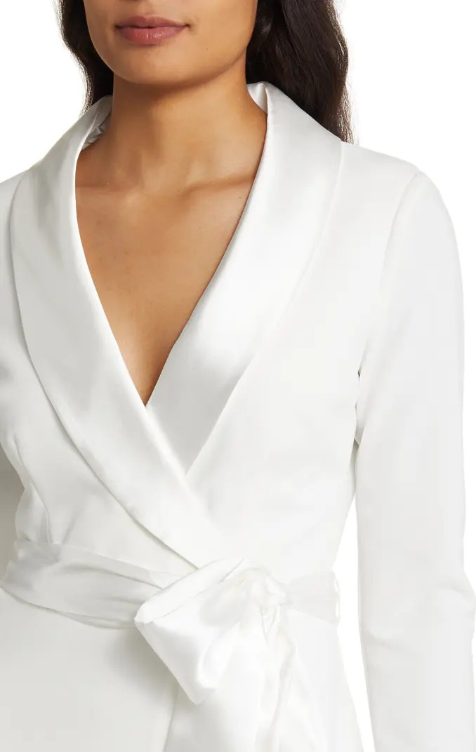 Long Sleeve Tuxedo Gown | Nordstrom