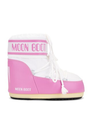 MOON BOOT Icon Low Nylon Boot in Pink | FWRD 
