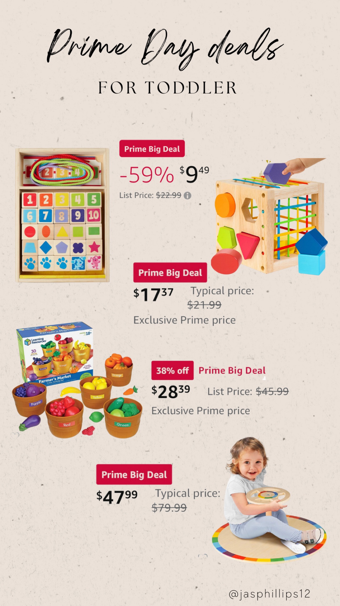 Prime day deals! Toys for the growing toddler mind 

#LTKfindsunder50 #LTKkids #LTKsalealert