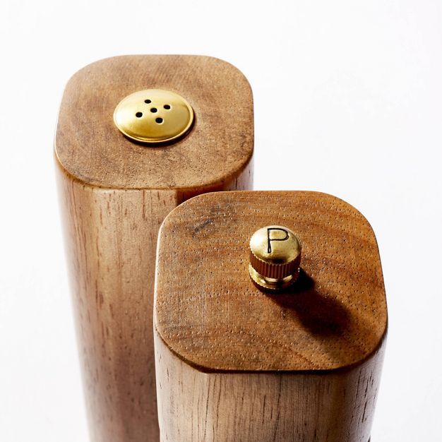 2pc Wood Salt and Pepper Shaker Set - Threshold™ designed with Studio McGee | Target