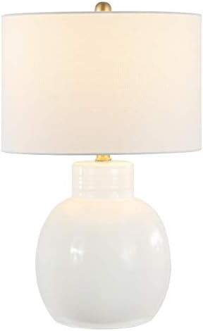 SAFAVIEH Lighting - Syra 24-Inch Ceramic Table Lamp - Ivory - Transitional Smooth Body Design - I... | Amazon (US)