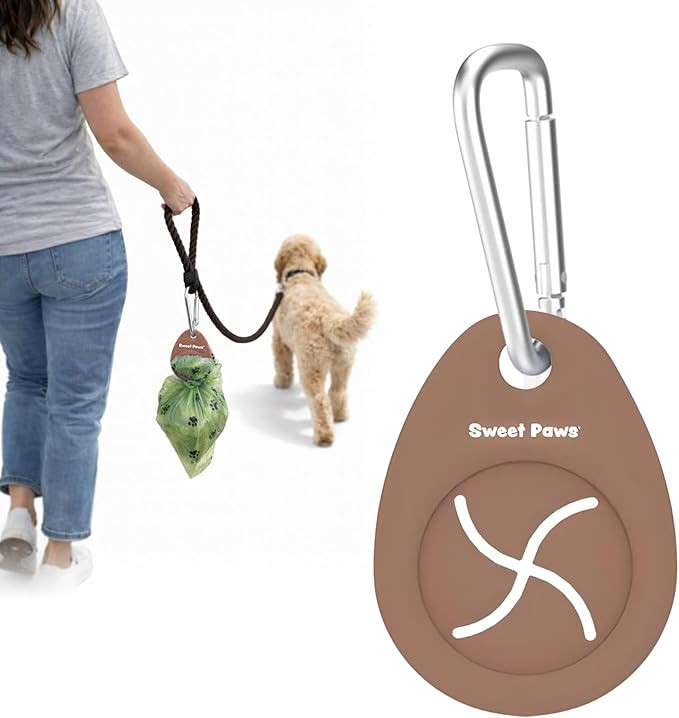 Dog Poop Bag Holder Charm for Hands-Free Carry of Used Poop Bag, Durable Eco-Friendly Silicone Do... | Amazon (US)
