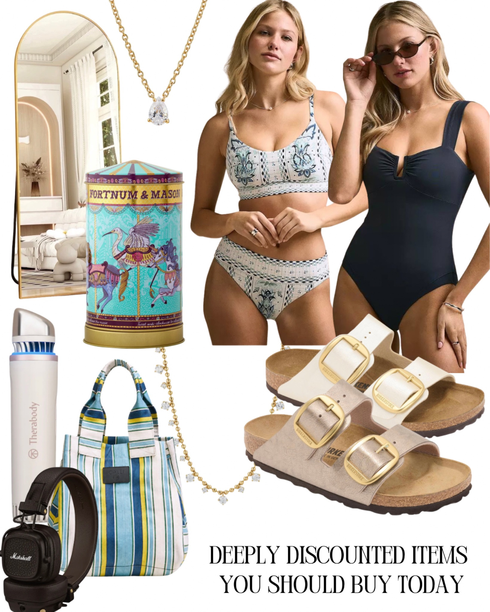 Daily discounts. For the Birkenstocks, you can open a new account and use the code WELCOME26 for an additional discount

The twilight necklace is my absolute favorite necklace and right now it's on sale at Nordstrom which means you get free shipping and free return returns. That makes a lot easier than buying it direct from the retailer

The biscuits are from London and they're 50% off! It's a lot easier to buy it now with free shipping then to truck them home

Calia swim is all 40% off



#LTKSaleAlert #LTKHome #LTKMothersDay