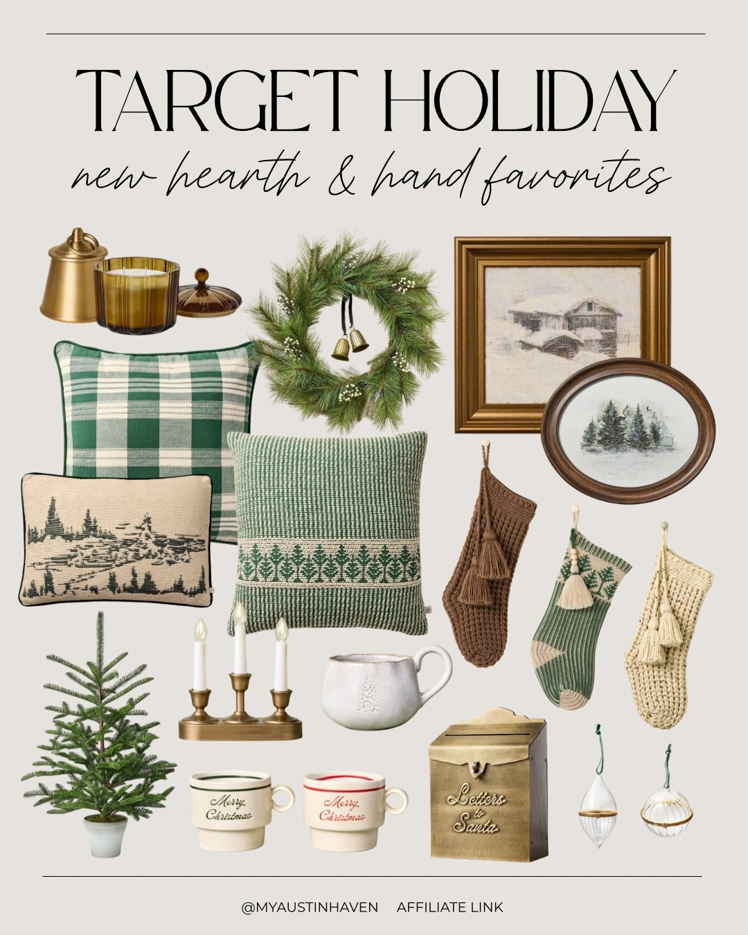 Target Heath and Hand Magnolia new Christmas Decor! ✨

Just dropped and selling fast 🎄 

Christmas decor, Christmas tree, bell candle, Christmas art, Christmas wreath, stockings, holiday decor, Christmas pillows, tree collar, neutral, green, cups, gold

Target Home, Target Holiday

#LTKHome #LTKSeasonal #LTKHoliday