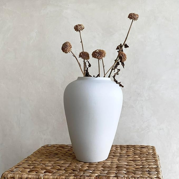 Ceramic Vase, Faded Black Color, Modern Minimalist Textured Vase for Home Decor, Bookshelf & Coff... | Amazon (US)