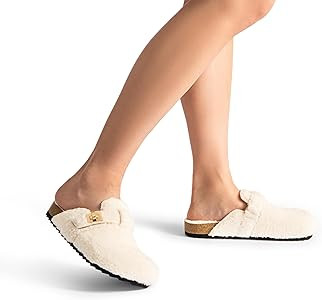DREAM PAIRS Women's Suede Clogs for Women Mules Cork Footbed Work Shoes with Arch Support | Amazon (US)