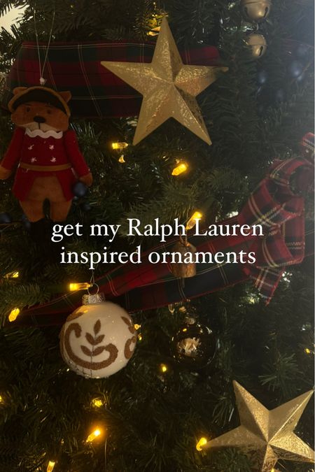 Ralph Lauren inspired ornaments 