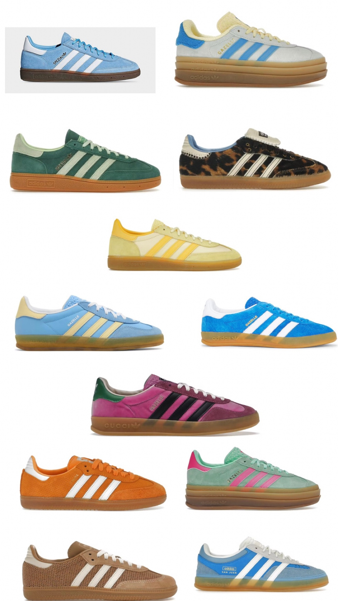 Some fun adidas I’m loving! Size down in Gazelle and Sambas a full size. Normal size in the Spezials 

#LTKShoeCrush #LTKSummerSales #LTKStyleTip