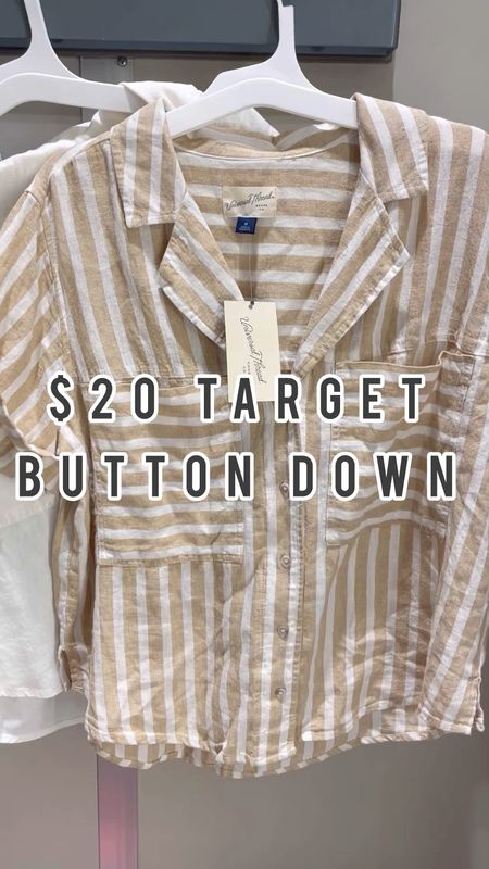 $20 Target Button Down! I sized up one to a medium for a more oversized fit

#LTKfindsunder50 #LTKstyletip #LTKover40