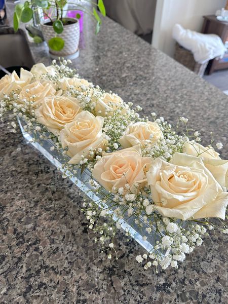 DIY floral arrangement for dinner parties, bridal shower or wedding! 🌸

Love this rectangular acrylic vase from Amazon. I added one bundle of Trader Joe’s roses, and 2 bundles of baby’s breath. You can add another rectangular vase next to this one if you want a longer arrangement!

Rectangular acrylic vase, rectangular vase, diy flowers, acrylic vase, Amazon flower vase, wedding flowers

#LTKGiftGuide #LTKSeasonal #LTKWedding