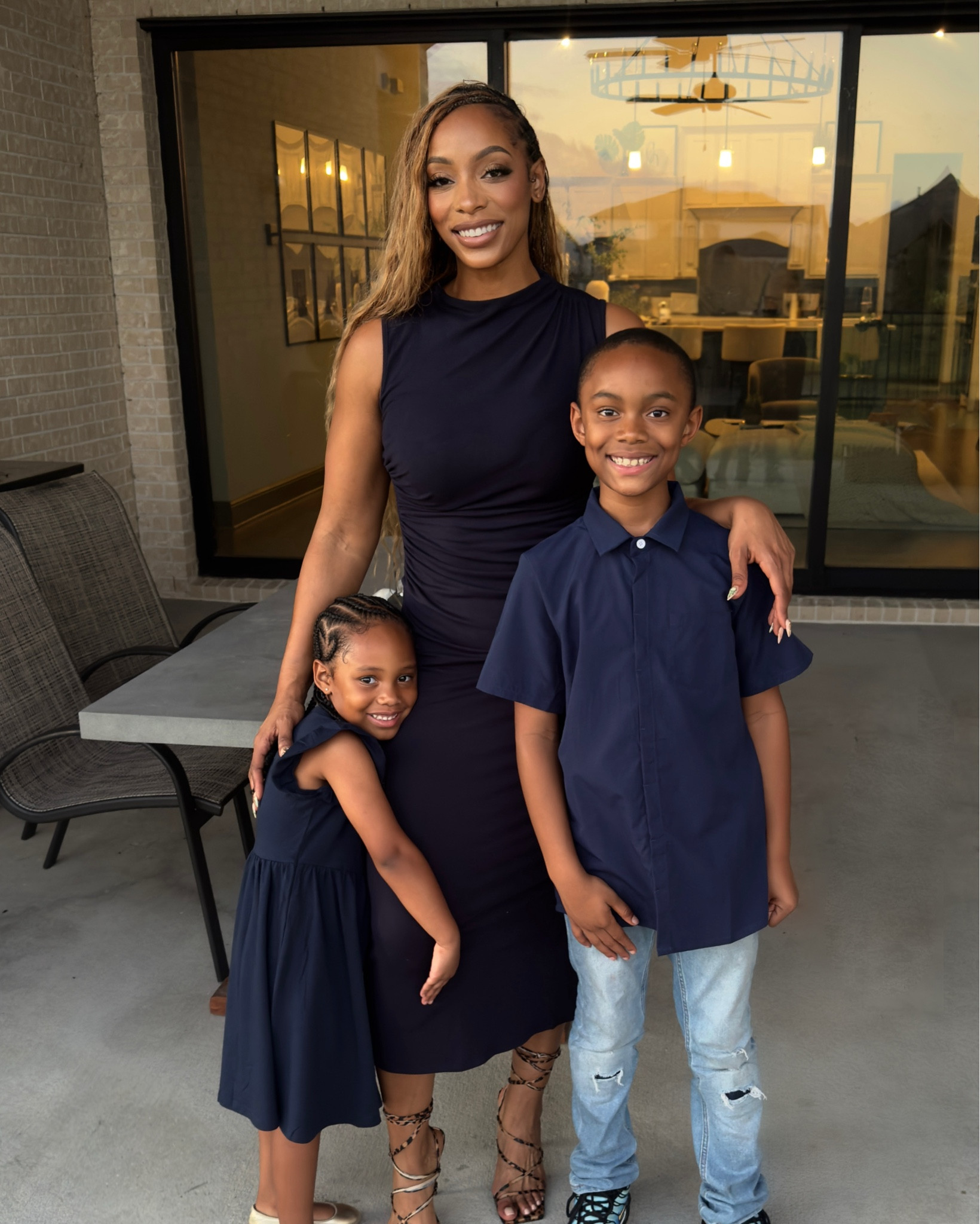 Navy blue day! My little crew 💙 Matching moments in navy never looked so good. Linking our looks for effortless family style. 