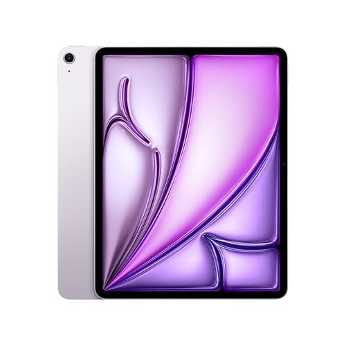 Apple iPad Air 13-inch with M3 chip Built for Apple Intelligence, Liquid Retina Display, 256GB, 12MP Front/Back Camera, Wi-Fi 6E, Touch ID, All-Day Battery Life — Purple | Amazon (US)