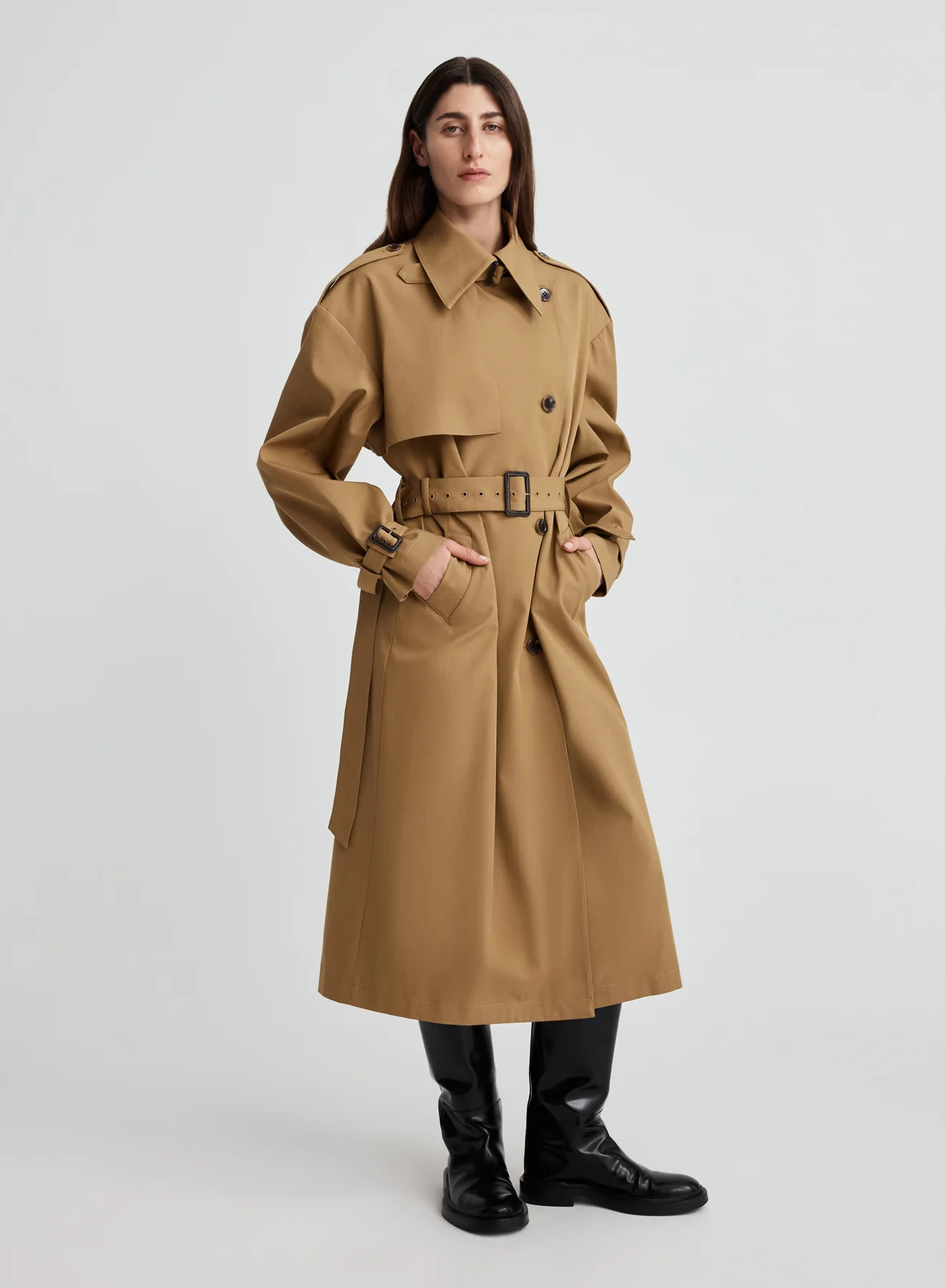 FARREN TRENCH COAT (TAN) | Anna Quan (Global)